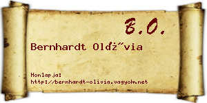 Bernhardt Olívia névjegykártya
